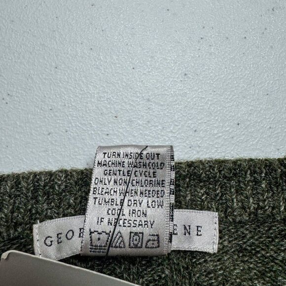 Geoffrey Beene Sweater Mens 2XL NEW Green Super Soft Casual‎ Golf Office NWT $65 - Picture 10 of 13